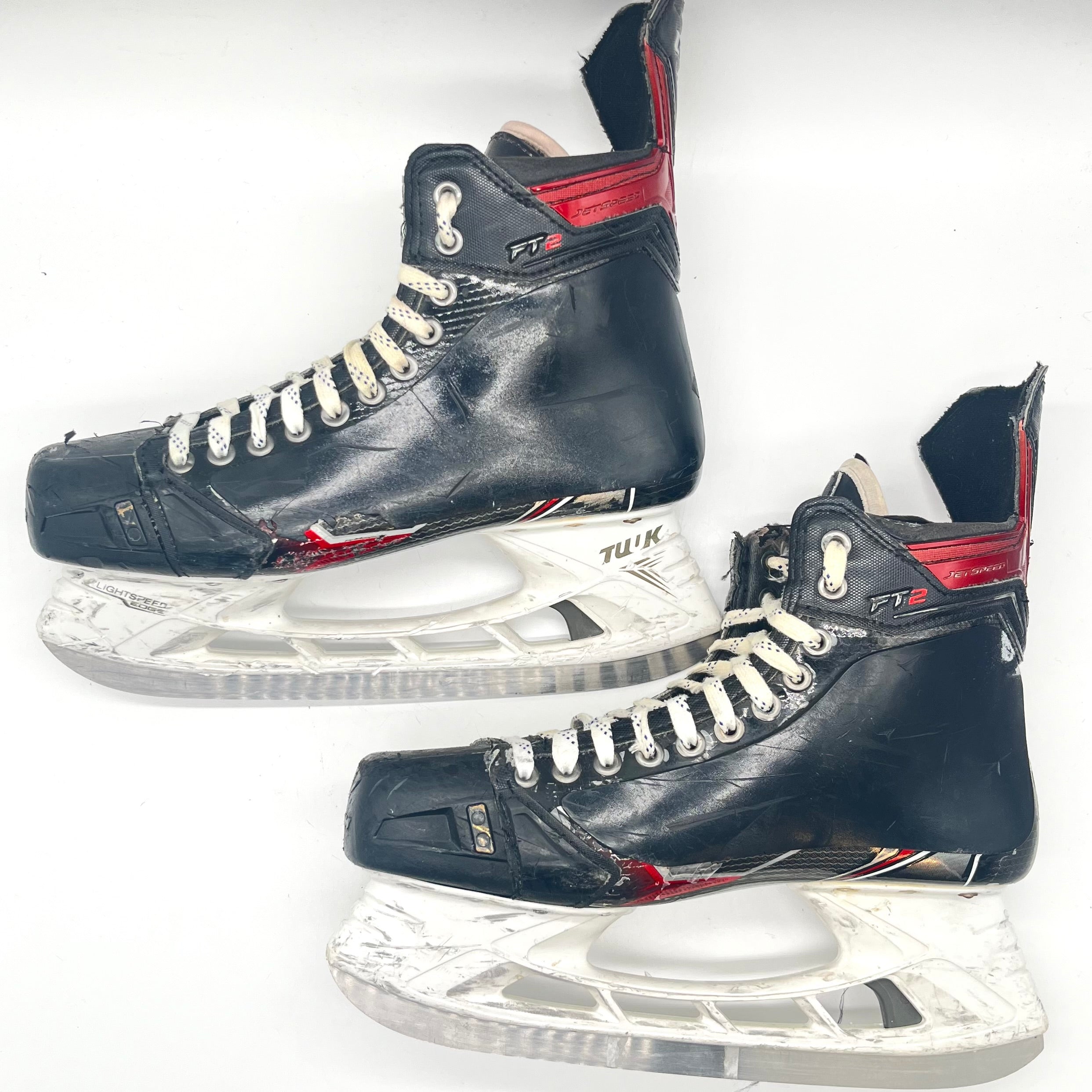 Patins de hockey CCM Jetspeed FT2 Pro d'occasion de la LNH - Bowen Byram (n° 4)